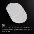 thumbnail image 4 of Unique Bargains 100pcs Waterproof Shipping Tags, PVC Metal Eyelet Durable Label Tear Resistant Blank Tag White, 4 of 6