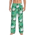 thumbnail image 1 of Fotbe Sheep Zzz Pantalones de Pijama para Hombre, Pantalones de Dormir, Pantalones de Casa con Cintura Ajustable y Bolsillos-3X-Large, 1 of 6