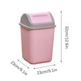 thumbnail image 3 of Swing Top Trash Can,,Kitchen Trash Can with Swing Top Lid ,Small Slim Garbage Bin with Swing Lid,Plastic Garbage Can Medium Recycling Bin for Office, Bathroom, Under Counter, Dorm, Bedroom, 3 of 6