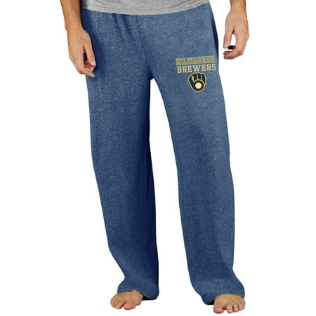 Men's Concepts Sport Navy Milwaukee Brewers Team Mainstream Terry Pants