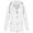 White, variant on Azrian Clearance Tops Plus Size Women Solid Rain Jacket Outdoor Plus Size Hooded Raincoat Windproof