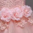 thumbnail image 4 of UTTOASFAY Baby Girls Dress Toddler Kids Baby Girls Floral Ball Gown Princess Dress Party Dress Clothes Pink 5-6 Years, 4 of 9