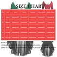 thumbnail image 3 of BLTIBY Womens Christmas Dress Long Sleeve Vintage Mrs Claus Xmas Costumes A-Line Mesh Irregular Swing Party Holiday Cocktail Dresses Red XL, 3 of 5