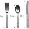 thumbnail image 3 of DecorRack 96 Pieces Plastic Cutlery Set, Disposable Forks, Knives, Spoons, Party Utensils, Silver (96 Pack), 3 of 7