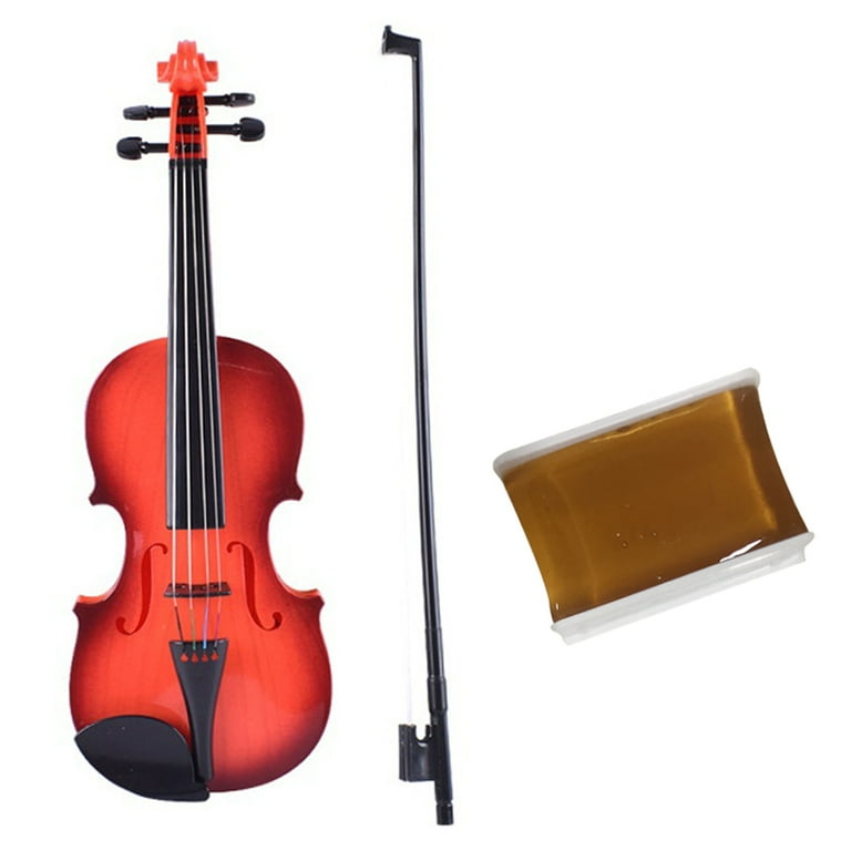 Vaguelly Kids Violin Toy Set with Bow, 4-String Simulated Violin