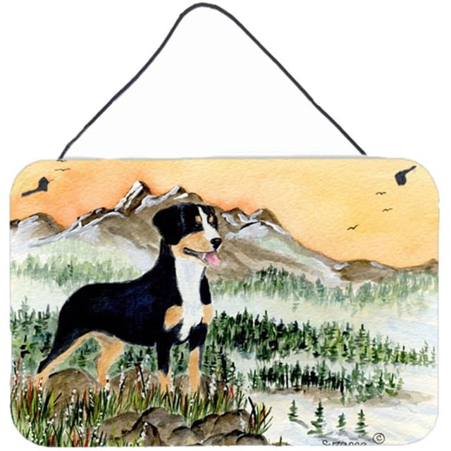 Entlebucher Mountain Dog Impressions Murales Ou de Porte en Métal Aluminium Intérieur