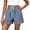 Blue, variant on Women's Polka Dot Print Shorts High Waisted Drawstring Elastic Waist Casual Summer Shorts with Pockets Lightweight Beach Vacation 2026,Red,S
