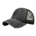 thumbnail image 2 of Unisex Men Women Solid Color Sun Hat Adjustable Baseball Cap Hip Hop Hat, 2 of 4