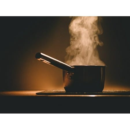 - LAMINATED POSTER Cooking Stove Cooker Steaming Pot Hot Kitchen Poster Print 24 x 36