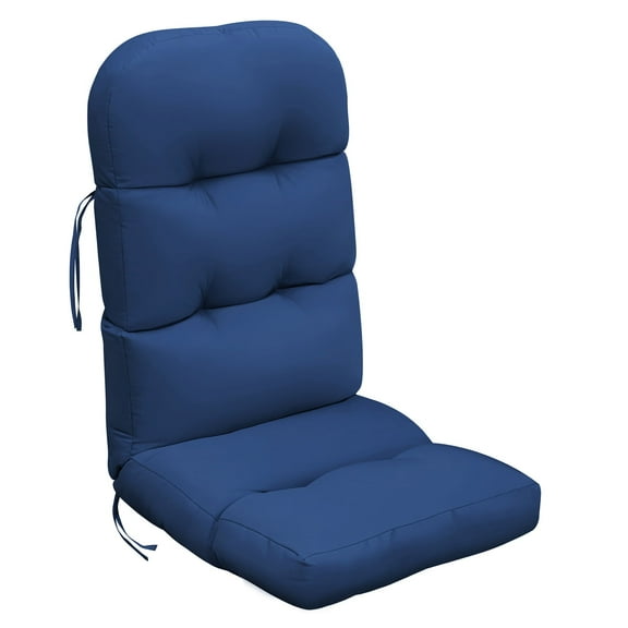 ATR ART to REAL Waterproof Adirondack Chair Cushion, 4-inch Outdoor Rocking Chair Cushion with Ties,Navy Blue