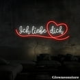 thumbnail image 3 of Glowneon Ich Liebe Dich Heart Neon Sign, I Love You Led Sign, Love Quote Gift, Marry Me Party Decor, 3 of 5