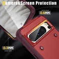 thumbnail image 3 of Decase Military-Grade for Google Pixel 8A Case,Heavy-Duty Drop Protection,Slim Hard Back Cover with Invisible Kickstand Rugged Shockproof Anti-Scratch Cover Case,Red, 3 of 7