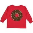 thumbnail image 3 of Inktastic Chololate Donut with Sprinkles Boys or Girls Long Sleeve Toddler T-Shirt, 3 of 5