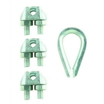 Everbilt 5/16 in. Zinc-Plated Clamp Set (4-Pack)