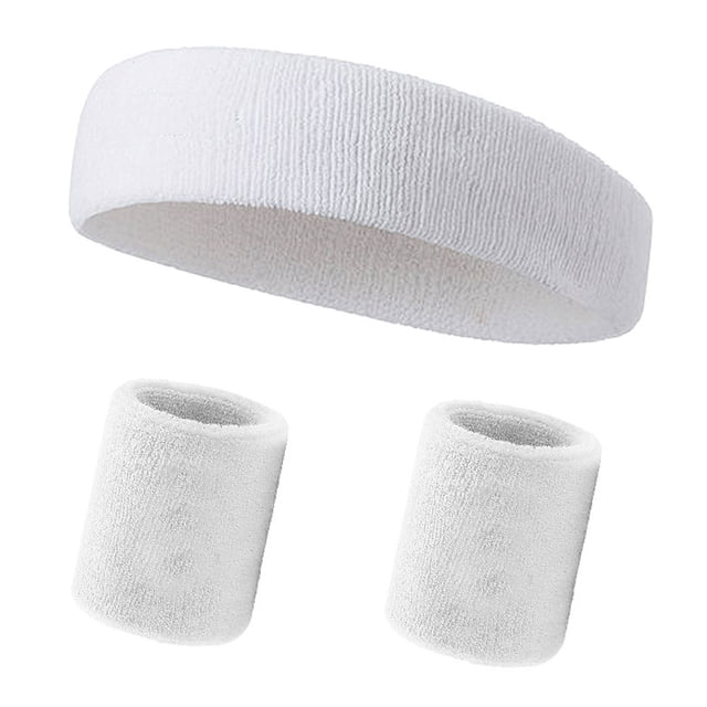 Banda para el sudor Banda para la cabeza deportiva, banda para la cabeza con absorción del sudor, banda para la cabeza con toalla deportiva, juego de toallas de algodón con banda para la