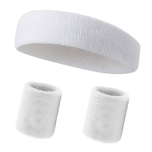 Banda para el sudor Banda para la cabeza deportiva, banda para la cabeza con absorción del sudor, banda para la cabeza con toalla deportiva, juego de toallas de algodón con banda para la