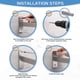 thumbnail image 5 of Toallero de baño Suyoo Doble de Pared de Acero Inoxidable Cepillado Plateado 38 cm, 5 of 5