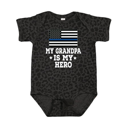 

Inktastic Police Officer Grandpa is My Hero Gift Baby Boy or Baby Girl Bodysuit