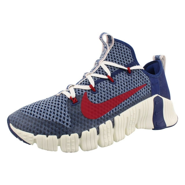 Nike Free Metcon 3 Mens Shoes Size 9, Color: Deep Royal Blue/Gym Red