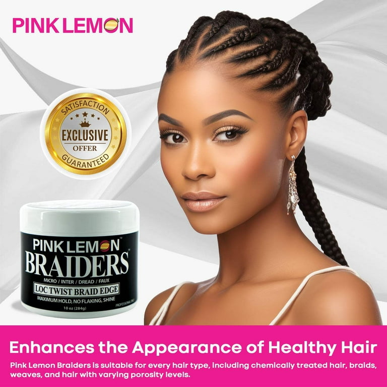 Pink Lemon Braiders Loc Twist Braid Edge – 5 oz - Walmart.com
