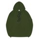 thumbnail image 3 of Dolkfu Sudadera con capucha para hombre, sudadera de waffle de color sólido, parte superior de manga larga con botones en la parte delantera M, 3 of 3
