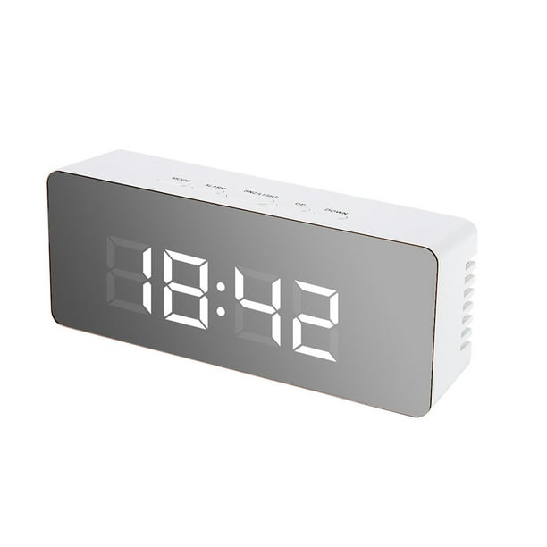 Cotonie Creative Led Digital Alarm Clock Night Light Thermometer Display Mirror Lamp Hot Walmart Com Walmart Com