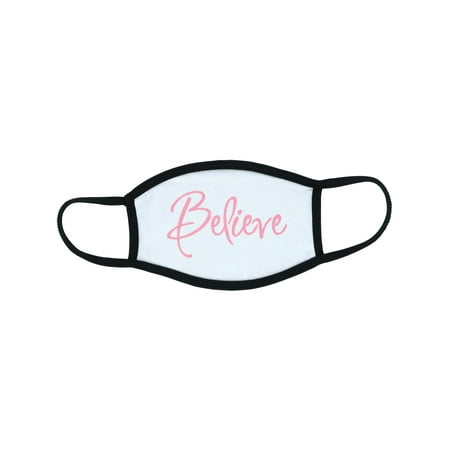 Good Works Make a Difference Believe Text Double Layer Face Mask (Women's)