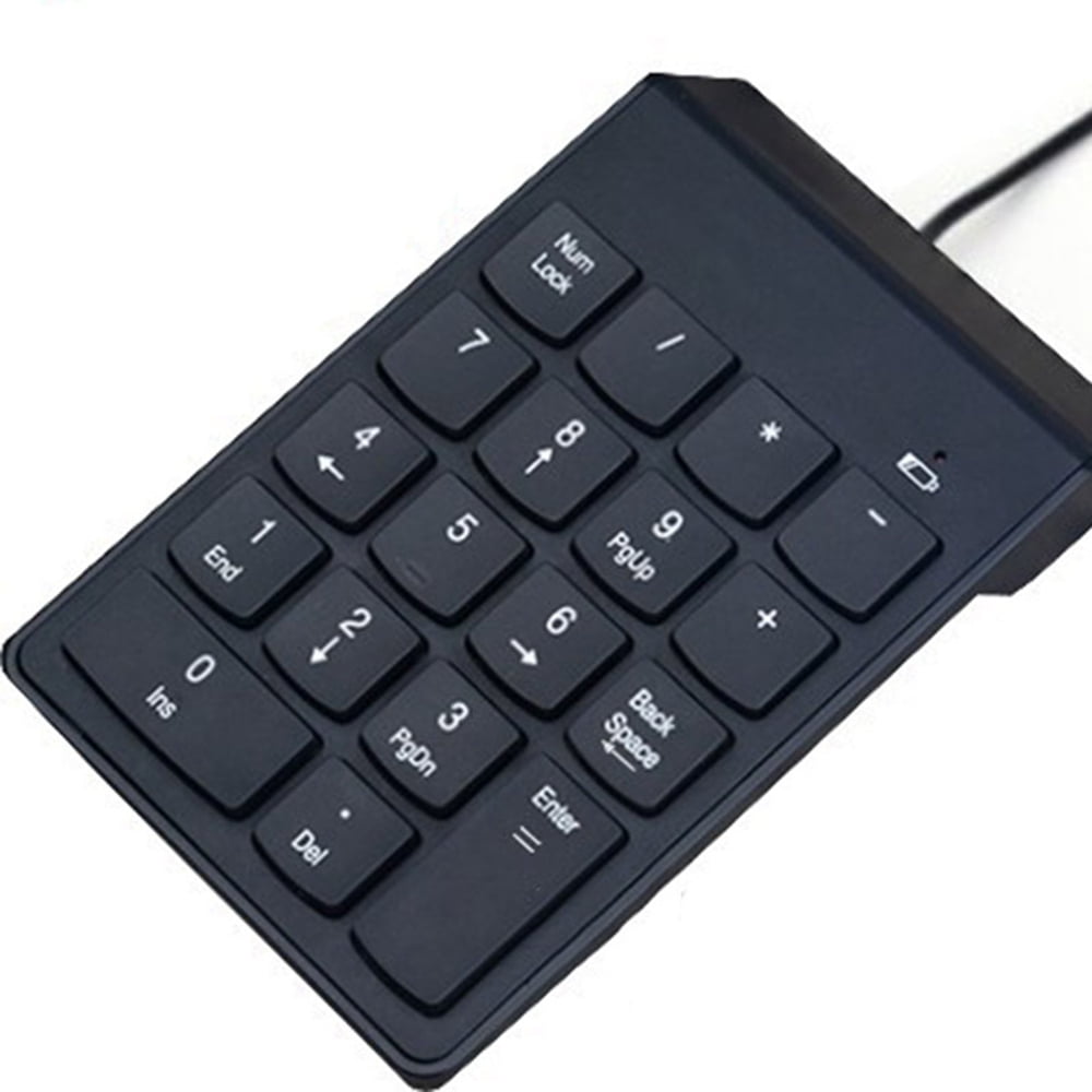 USB Mini 18/19-key Num Pad Office Keypad Keyboard Data Numeric Entry Number for Laptop Computer - Walmart.com