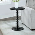 thumbnail image 3 of Classic Accents Venetian Islands Spindle Table in Black Wood Finish, 3 of 6