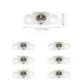 thumbnail image 4 of Eease Double Roller Catch Cabinet Door Latches - 20Pcs, 4 of 6