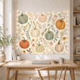 thumbnail image 5 of Watercolor Pumpkins on Parchment Background, Cozy Rustic for Cottagecore Lovers, Botanical Art Decor, Thanksgiving Gift Tapestry Wall Hanging for Living Room and Bedroom, 5 of 7