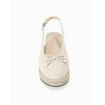 thumbnail image 3 of Womens Closed Toe Espadrilles Wedges Shoes Platform Slingback Mid Low Heel Canvas Bow Dress Sandals, 3 of 4