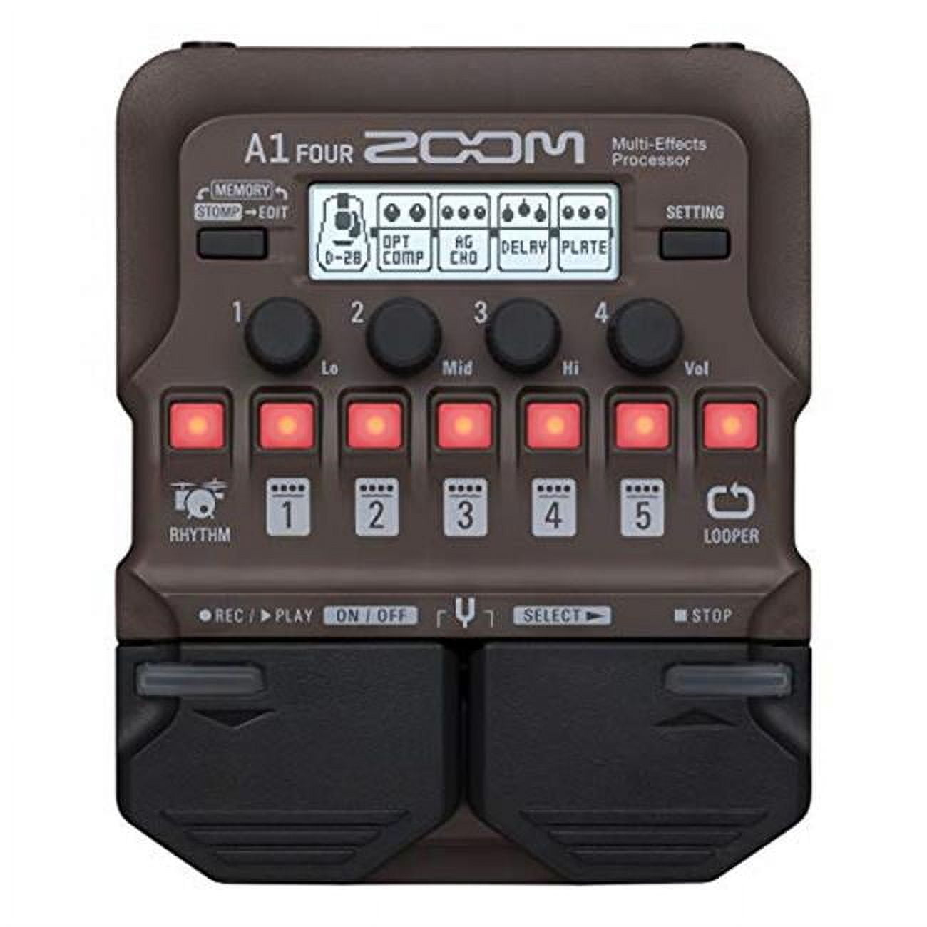 Zoom G1X Four Guitar Multi-Effects Built-In Expression Pedal