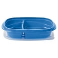 thumbnail image 2 of Rubbermaid TakeAlongs Divided Meal Prep Containers, 887 mL (3.7 Cup), Colour May Vary (Blue or Teal), 3 Pack, 2 of 6