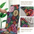 thumbnail image 5 of Yayeee 4 Pack Dining Chair Covers Stretch Parson Chairs Slipcovers Seat Protector, Vibrant Flowers Pattern, 5 of 6