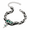 Green Diamond, variant on Serpent and Star Zircon Layered Chain Bracelet - Titanium Steel Unisex Cuban Link Wristband, Waterproof Non-Tarnish Adjustable Gothic Jewelry for Men Women