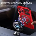 thumbnail image 5 of Dteck Magnetic Case for iPhone 15 Pro Max,Shockproof Silicone+PC Case Compatible with Mag Safe Ring Holder Kickstand Cover for iPhone 15 Pro Max, Red, 5 of 8