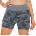 thumbnail image 4 of Yoga Biker Shorts for Women High Waist Camo Seamless Gym Sport Athletic Leggings, 4 of 7