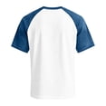 thumbnail image 4 of Dresfit Mens Baseball Shirts Short Sleeve Golf Shirts Patchwork Crewneck Denim Raglan Shirt Summer 2026 Lightweight Cotton Oversized Gym T Shirts White S, 4 of 6