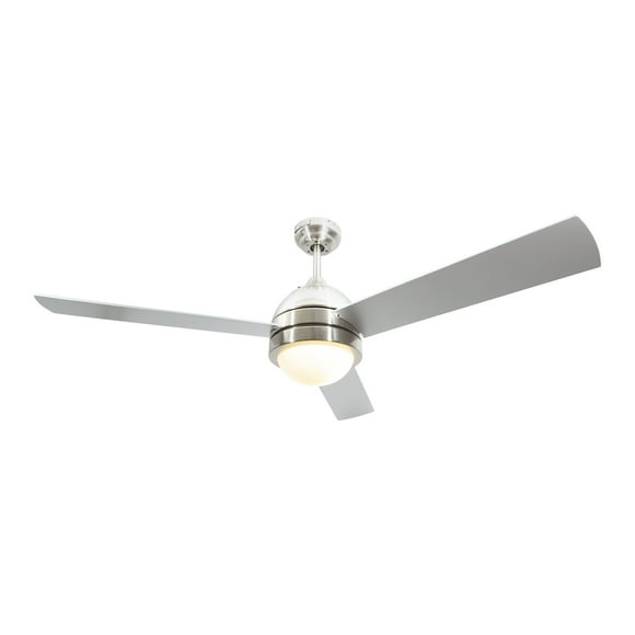 Ventilador De Techo Níquel Satinado E27 52 1 Luz LámparaYa V8771-1 / Otto