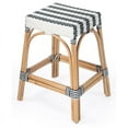 thumbnail image 2 of Butler Specialty Company Robias Rattan 24.5" Counter Stool - White & Navy Stripe, 2 of 8