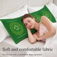 thumbnail image 5 of St. Patrick's Day Body Pillow Covers 20"x54", Green Country Lucky Leaves Chic Border Soft Brushed Microfiber Breathable Throw Pillow Covers, Decorative Pillowcase with Zipper for Couch Sofa Bedroom, 5 of 9