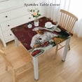 thumbnail image 2 of Italian Red Bistro Backed Tablecloth, Novelty Indoor/Outdoor Tablecloth, Picnic, Barbeque, Patio and Kitchen Dining Oblong/Rectangle, 2 of 7