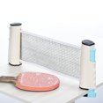 thumbnail image 5 of Uxcell Up to 2" Retractable Ping Pong Net Portable Table Tennis Net and Post Replacement for Any Table, Blue White, 5 of 6