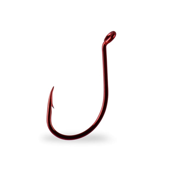 Mustad Beak/Octopus Bait Hook 1X Hook #4 Red 10PK