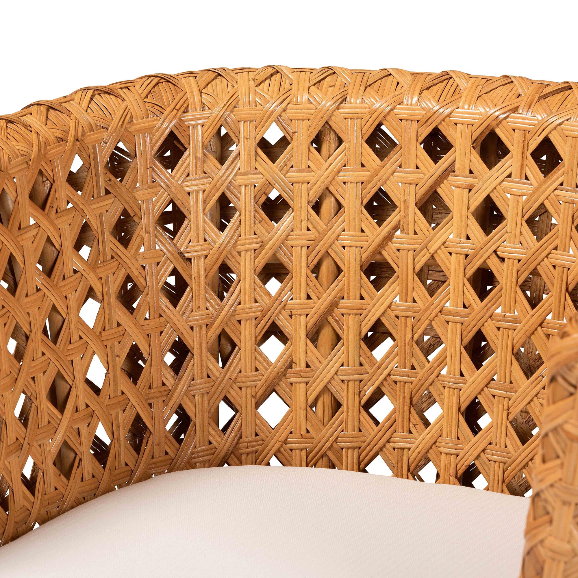 bali & pari Daiwa Boho Accent Chair, Light Honey