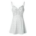 thumbnail image 3 of Womens Summer Dress Print Block Sleeveless A-Line Maxi Mini Sundress Dresses, 3 of 6