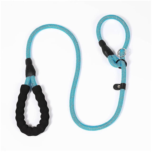Correa antideslizante para perros pequeños/cachorros, correa de entrenamiento antiasfixia, correa de cuerda con hilos reflectantes.