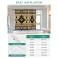 thumbnail image 6 of Brown Southwest Tie Up Curtains for Windows 45 Inch Length Balloon Curtains Kitchen Adjustable Balloon Window Shade Boho Aztec Ethnic Abstract Geometric Tie Up Valance Bathroom Curtain Window 52"x45", 6 of 6