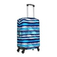 thumbnail image 6 of Salouo Ice Blue Stripes Pattern Travel Dust-proof Suitcase Cover, Softside Suitcase Protector Luggage Cover Protector for 18-32inch ,Not Included Suitcase, 6 of 8